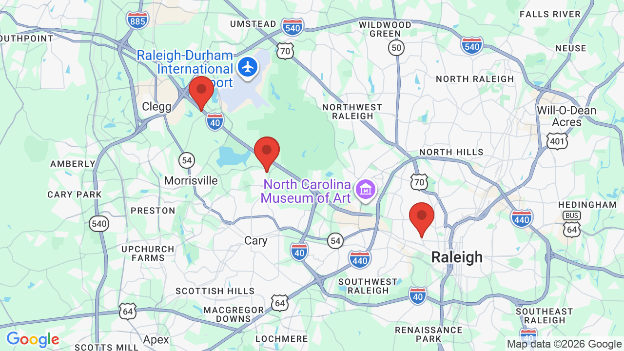 Map of places where the family has dined